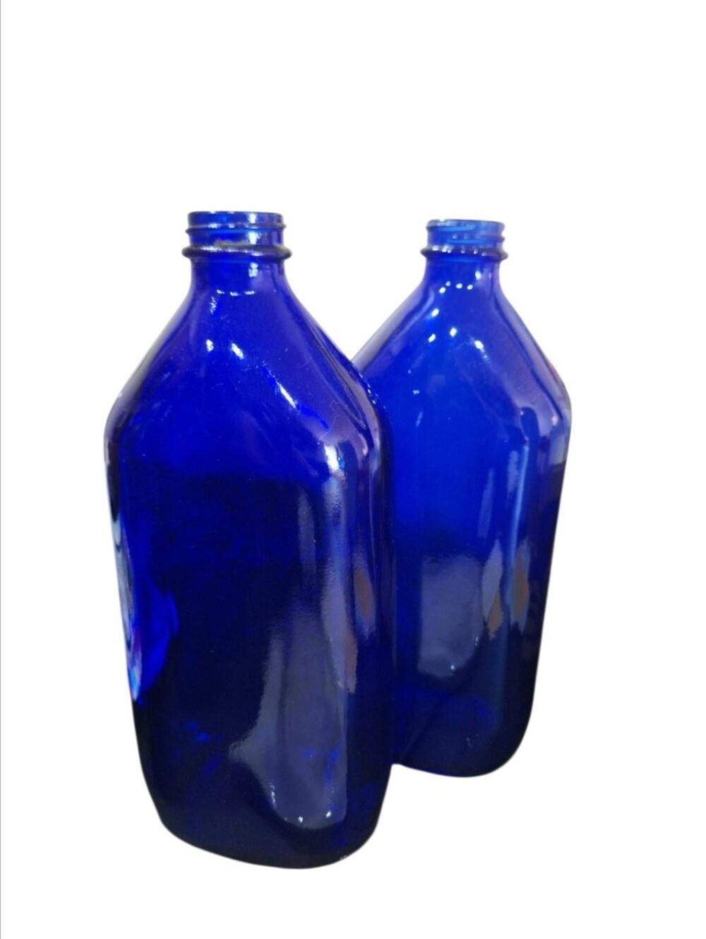 Vintage Cobalt Blue Phillips Large Bottle Set